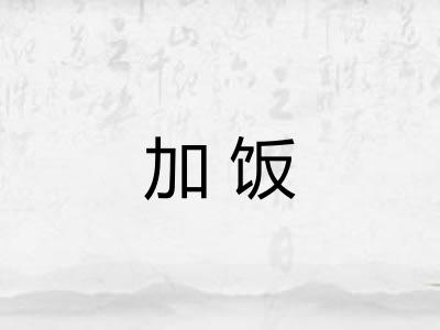 加饭