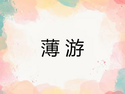 薄游