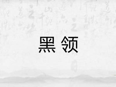 黑领
