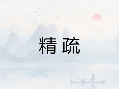 精疏