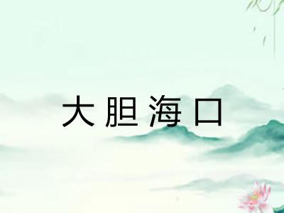 大胆海口