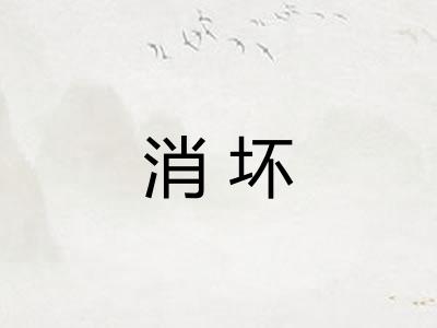 消坏