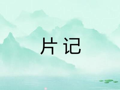 片记