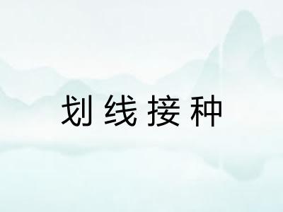 划线接种