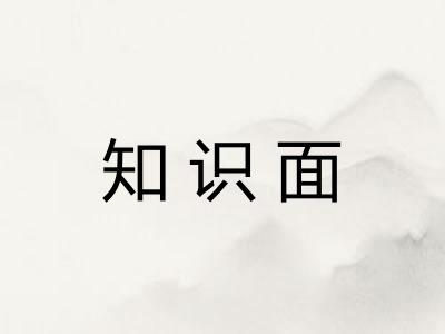 知识面