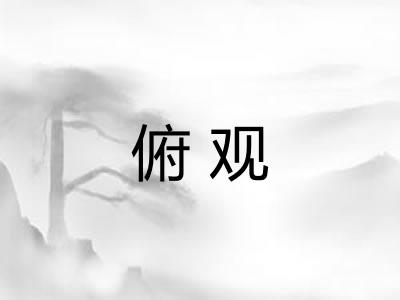 俯观