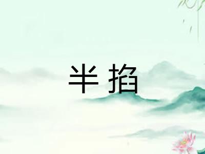 半掐