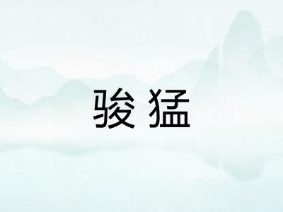 骏猛