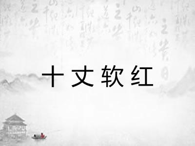 十丈软红 十丈软红