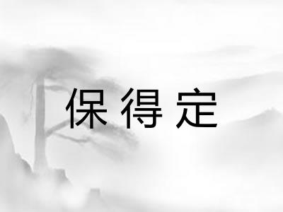 保得定