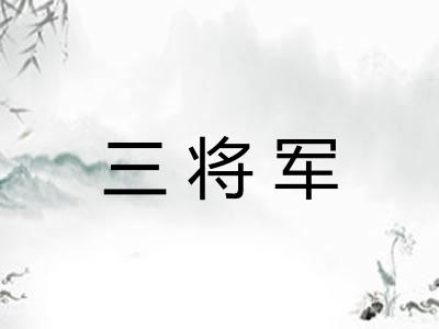 三将军