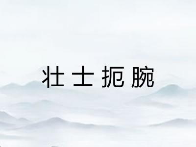 壮士扼腕