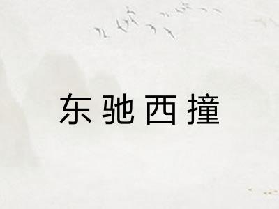 东驰西撞