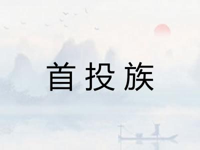 首投族