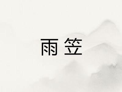 雨笠
