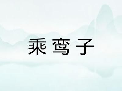 乘鸾子