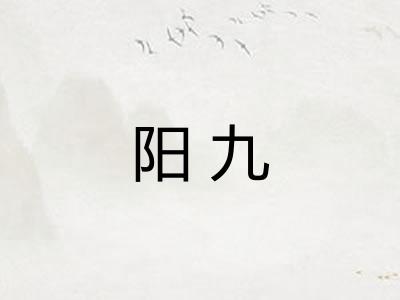 阳九