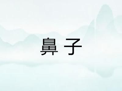 鼻子 鼻子
