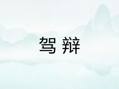 驾辩