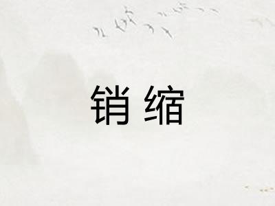销缩 销缩