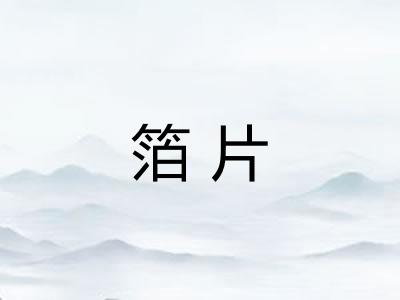 箔片