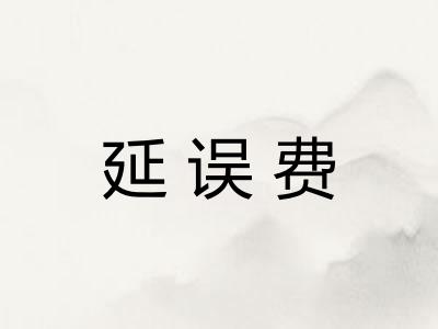延误费