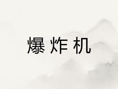 爆炸机