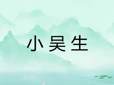 小吴生