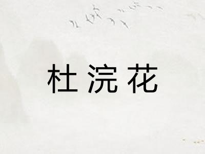 杜浣花