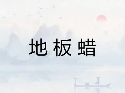 地板蜡