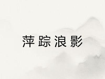 萍踪浪影