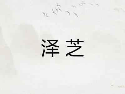 泽芝