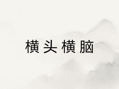横头横脑
