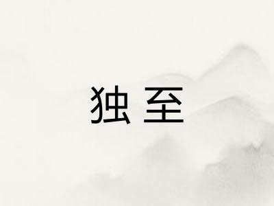 独至