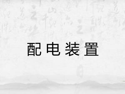 配电装置