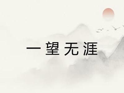 一望无涯