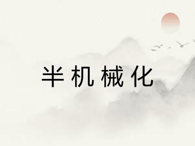 半机械化