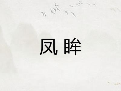 凤眸