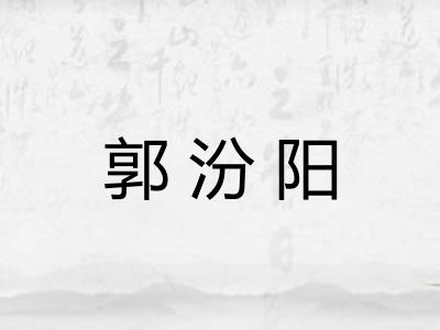郭汾阳