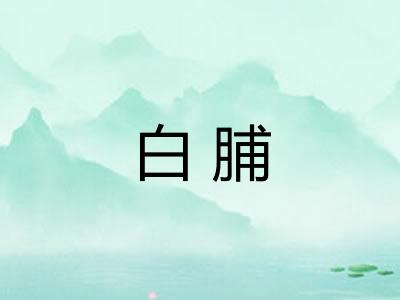 白脯