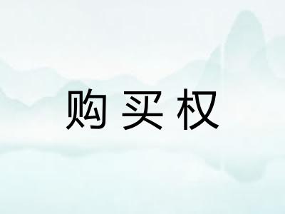 购买权