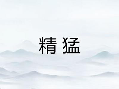精猛