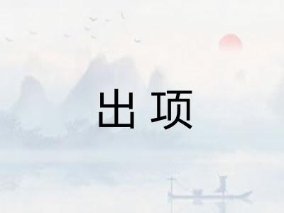 出项