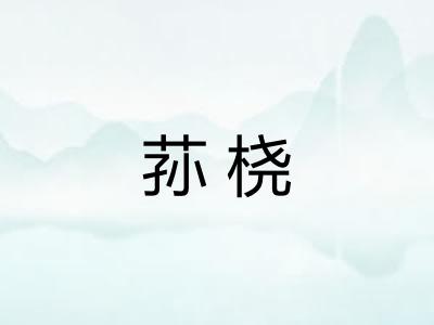 荪桡