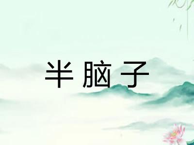 半脑子