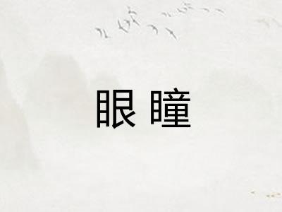 眼瞳