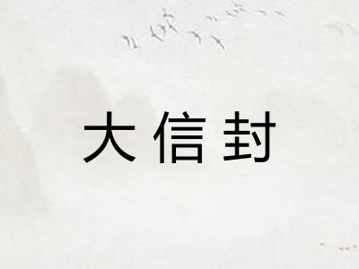 大信封