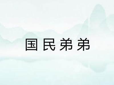 国民弟弟 国民弟弟