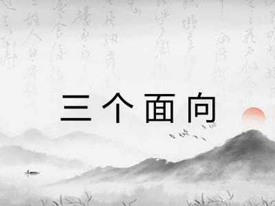 三个面向