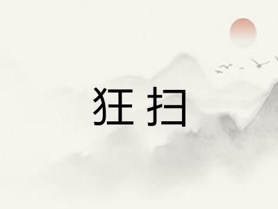 狂扫 狂扫